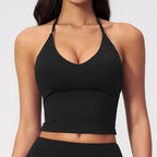 VYRENA Slim Gym Vest — Padded Sports Top with Chest Pads