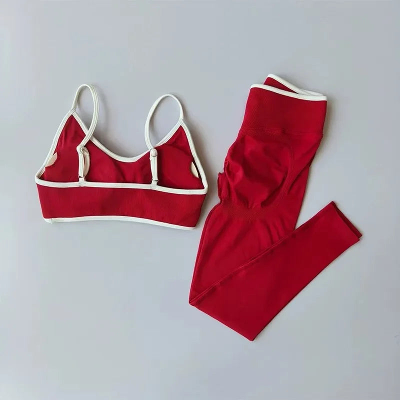 VYRENA Sisterhood Set — Strappy Sports Bra & Leggings