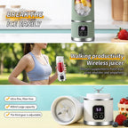 Portable Electric Juicer Bottle - 450ml USB Rechargeable Blender Cup