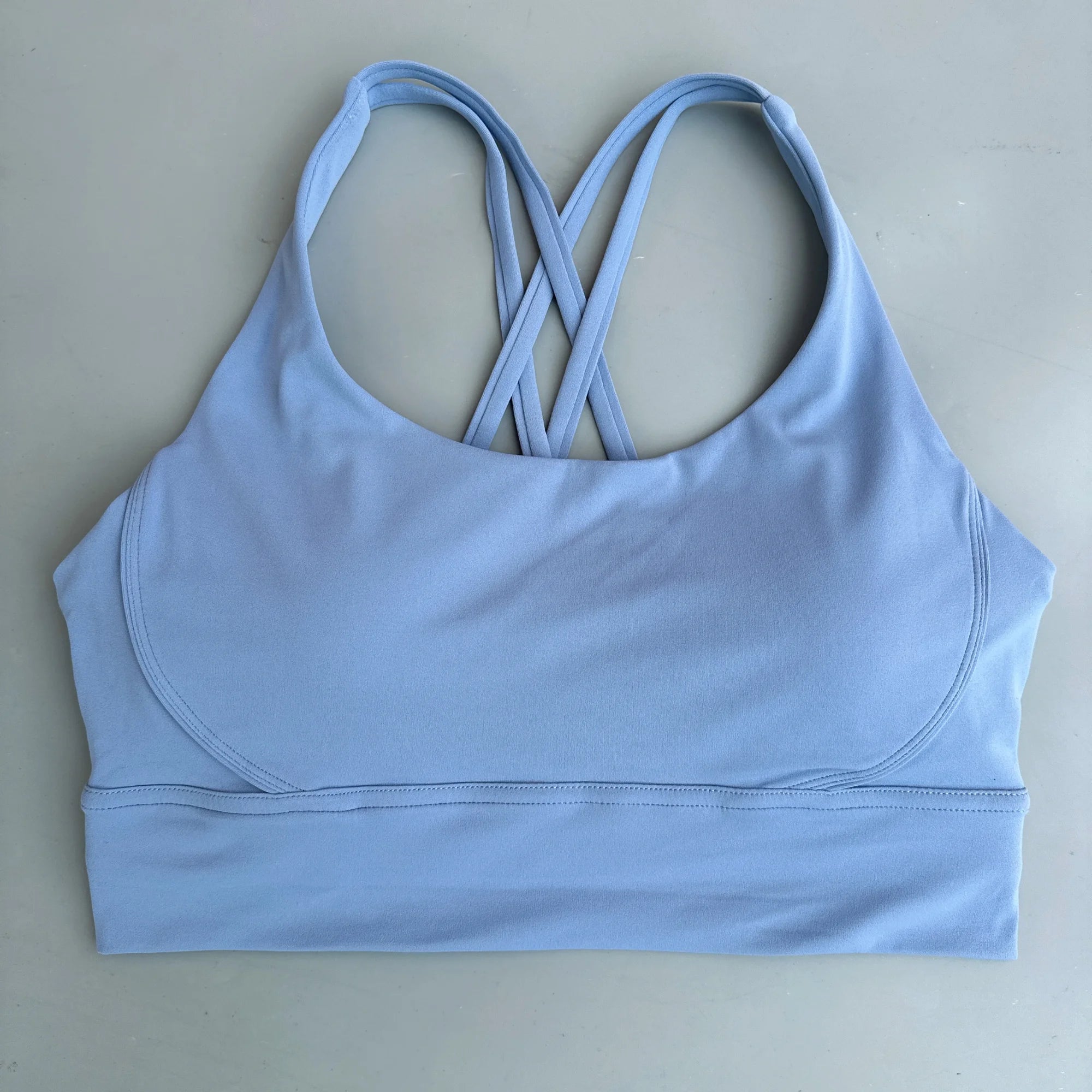VYRENA Cross-Back Fitness Bra — Shockproof High-Strength Gym Sports Top