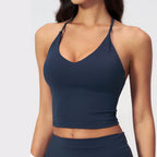 VYRENA Slim Gym Vest — Padded Sports Top with Chest Pads