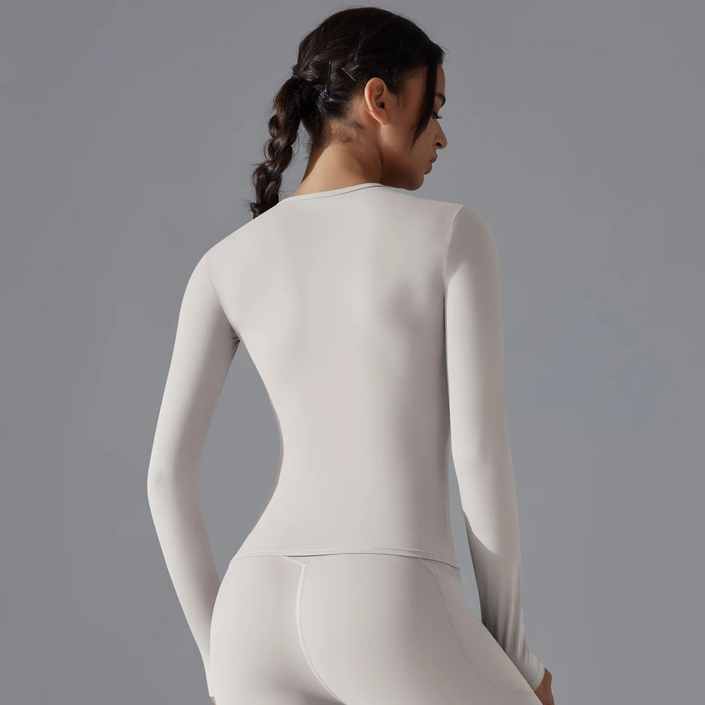 VYRENA Dry-Fit Long Sleeve Top — Women's Breathable Gym Shirt