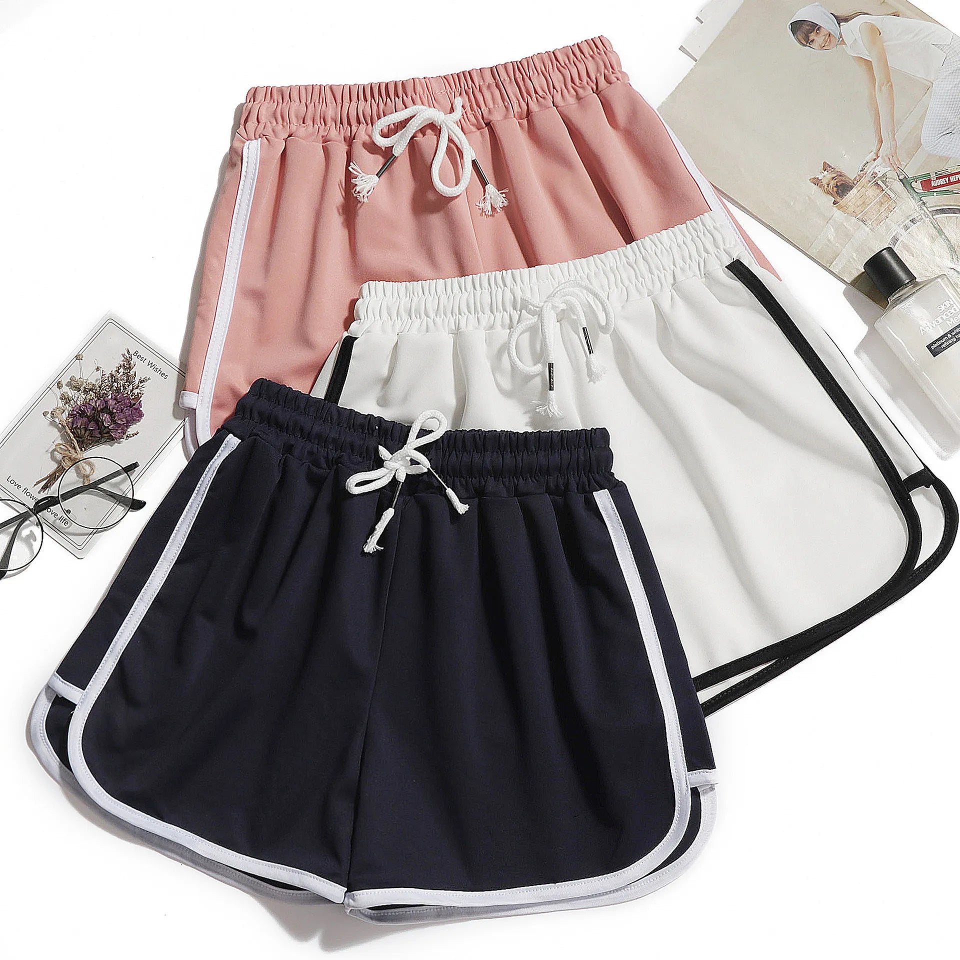 VYRENA Flow Shorts — Loose Wide-Leg Yoga Shorts
