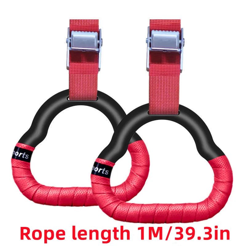 Gymnastic Rings with Adjustable Straps - Pull-Up & Bodyweight Training