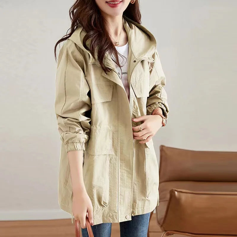 VYRENA Longline Overcoat | Women's Loose Trench Windbreaker
