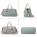 Gym Duffel Bag with Wet/Dry Compartment - Training Bag for Women & Men