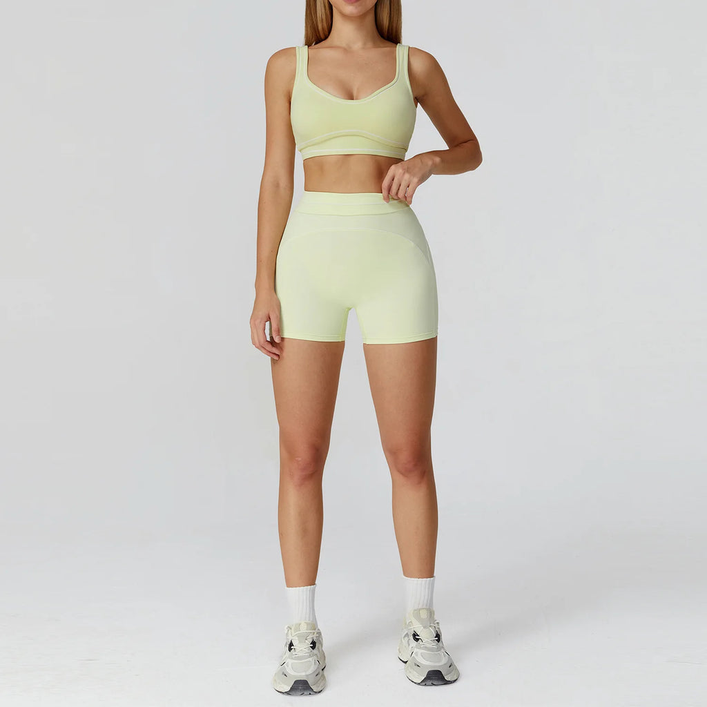 VYRENA Fitness Yoga Set — 2-Piece Push-Up Bra & Leggings