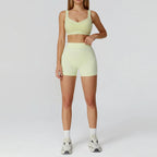 VYRENA Fitness Yoga Set — 2-Piece Push-Up Bra & Leggings