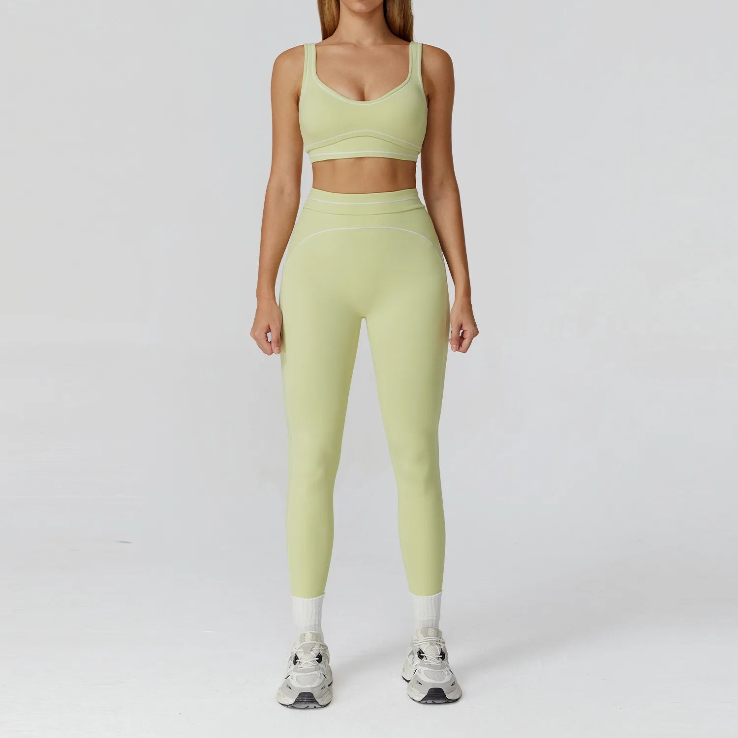 VYRENA Fitness Yoga Set — 2-Piece Push-Up Bra & Leggings
