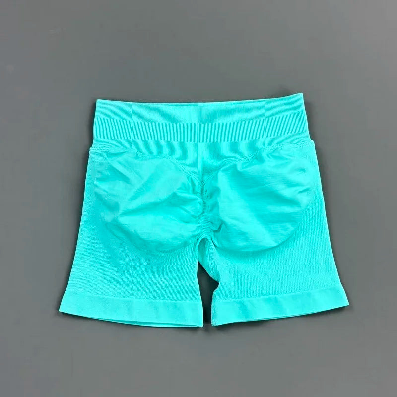VYRENA Push-Up Shorts — High-Waist Butt Lift Gym Shorts