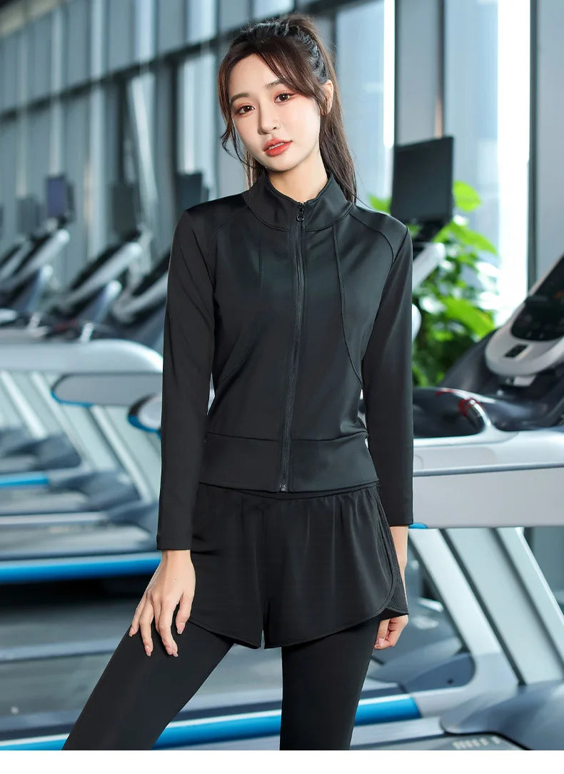 VYRENA Power Set — 3-Piece Short Sleeve Gym Outfit