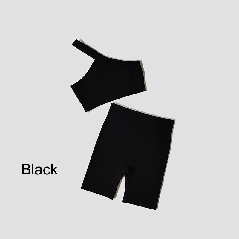 VYRENA Seamless Set — Sports Bra, Crop Top & Leggings