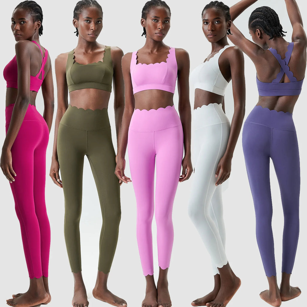 VYRENA Slim Yoga Suit — Women's 2-Piece Breathable Gym Set