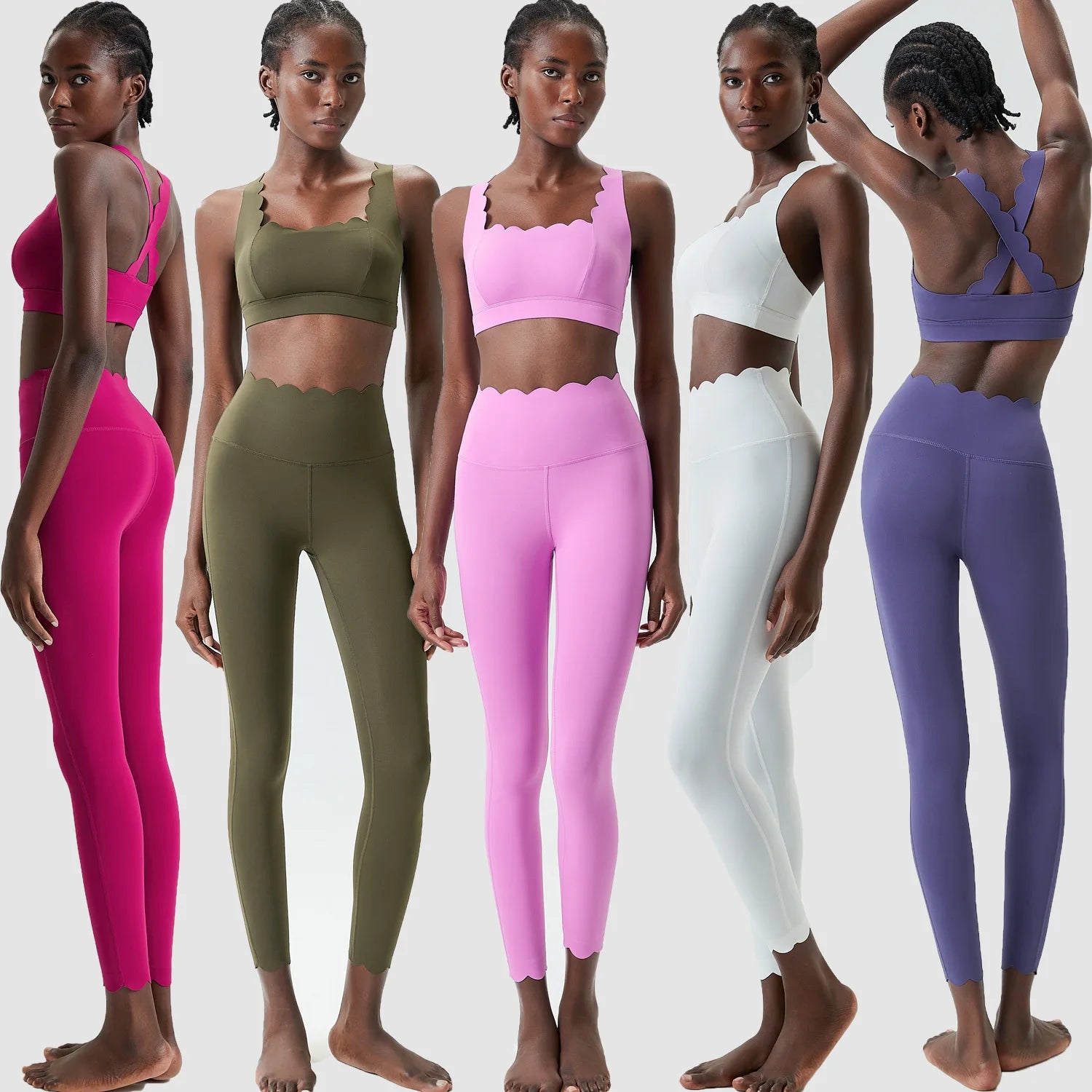 VYRENA Slim Yoga Suit — Women's 2-Piece Breathable Gym Set