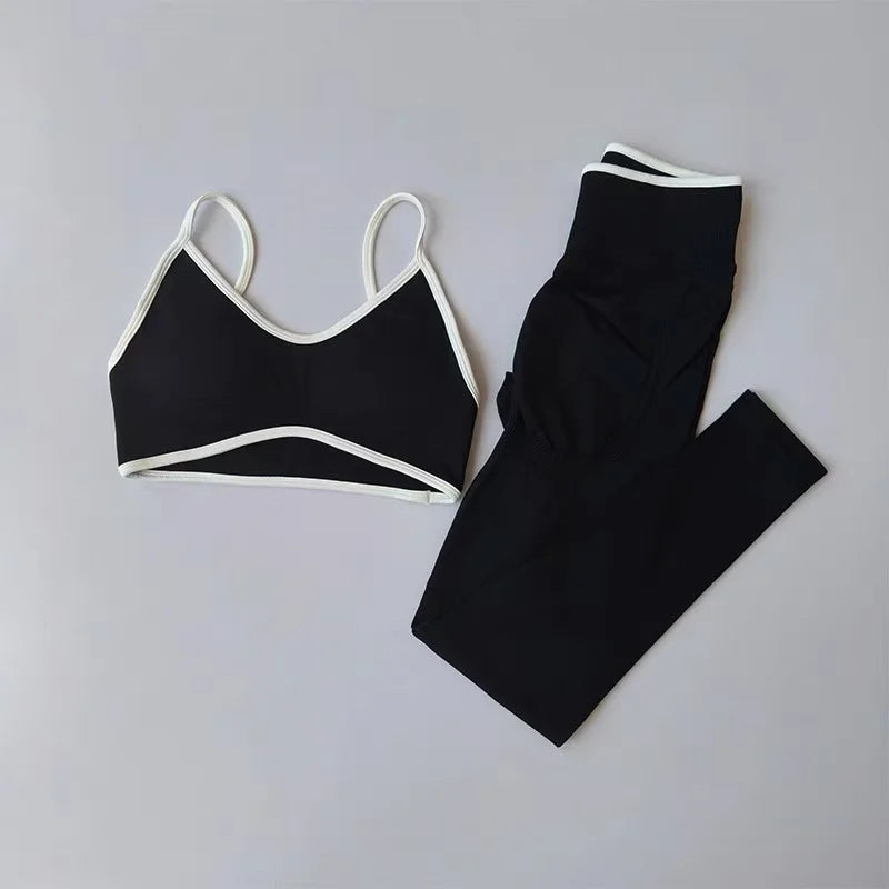 VYRENA Sisterhood Set — Strappy Sports Bra & Leggings