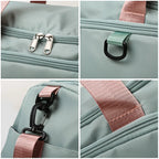 Gym Duffel Bag with Wet/Dry Compartment - Training Bag for Women & Men