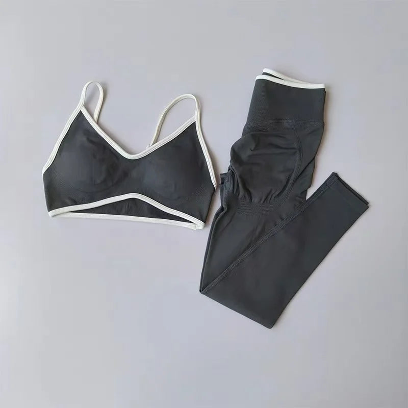 VYRENA Sisterhood Set — Strappy Sports Bra & Leggings