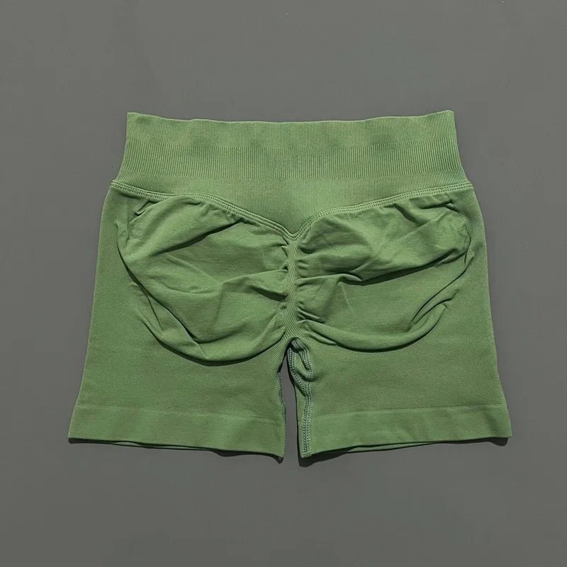 VYRENA Push-Up Shorts — High-Waist Butt Lift Gym Shorts
