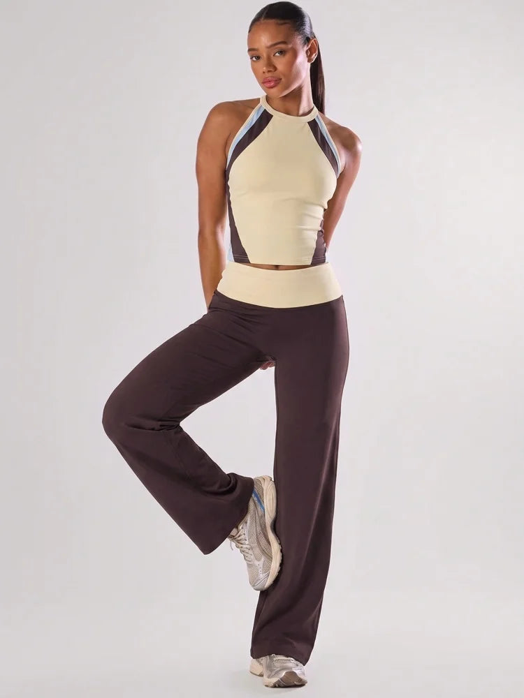 VYRENA Halter Yoga Set — Shockproof Bra & Butt Lift Pants