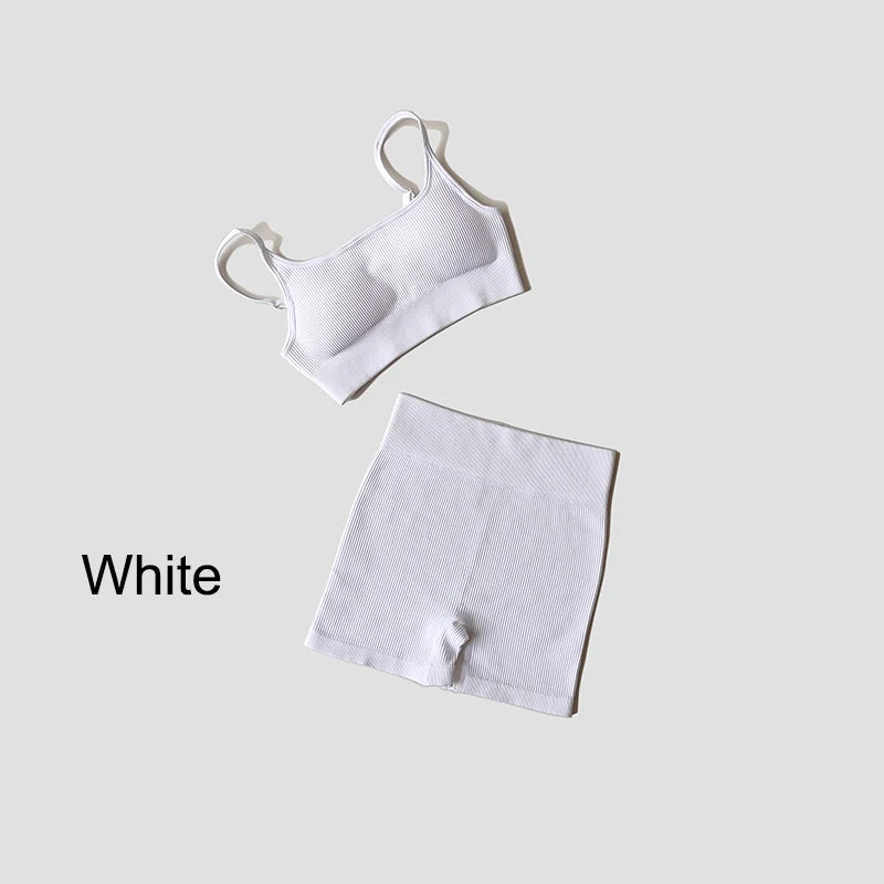 VYRENA Seamless Set — Sports Bra, Crop Top & Leggings