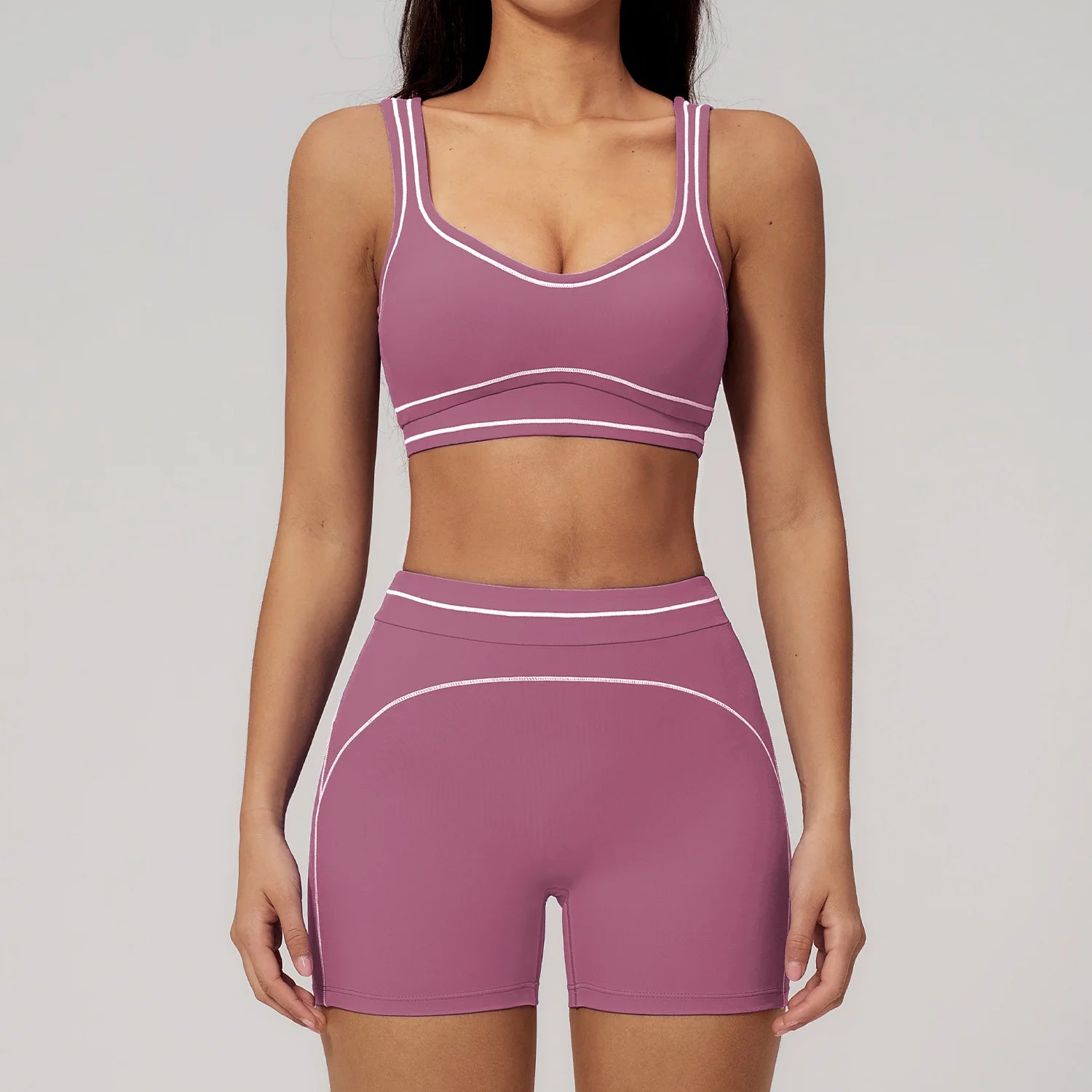 VYRENA Fitness Yoga Set — 2-Piece Push-Up Bra & Leggings