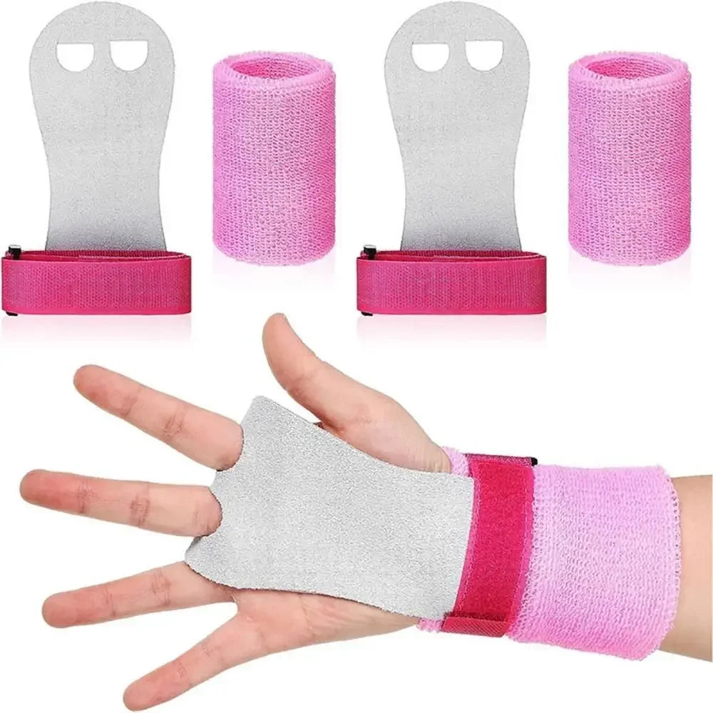 Gymnastics Grip Wristbands - Anti-Slip Palm Grips for Gym & Bar Work