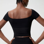 VYRENA Slim Fit Workout Top — Women's Gym Running T-Shirt