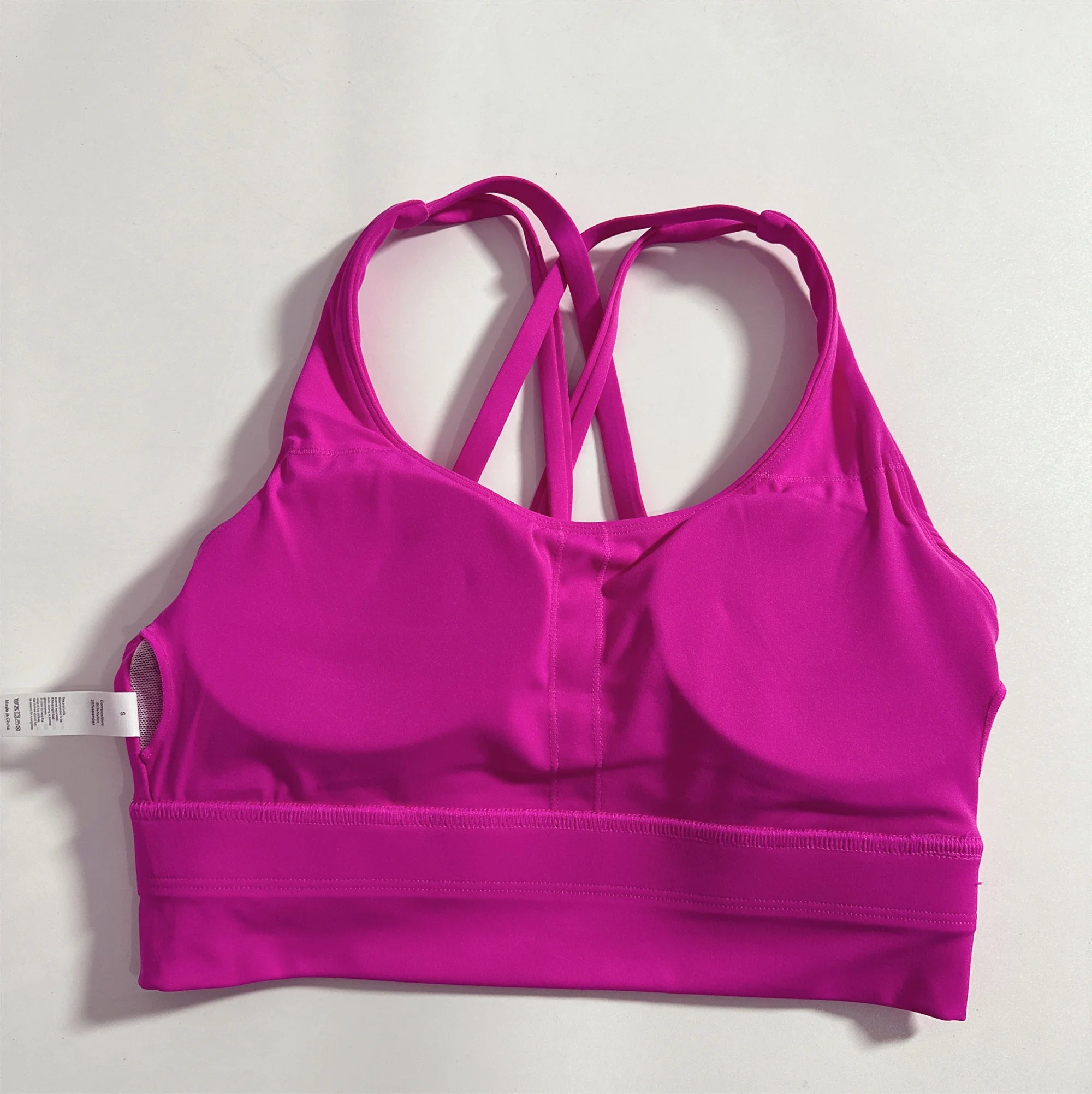 VYRENA Cross-Back Fitness Bra — Shockproof High-Strength Gym Sports Top