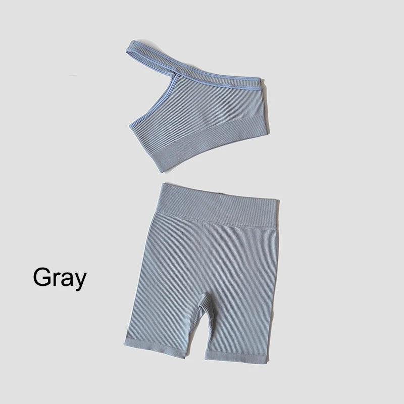 VYRENA Seamless Set — Sports Bra, Crop Top & Leggings