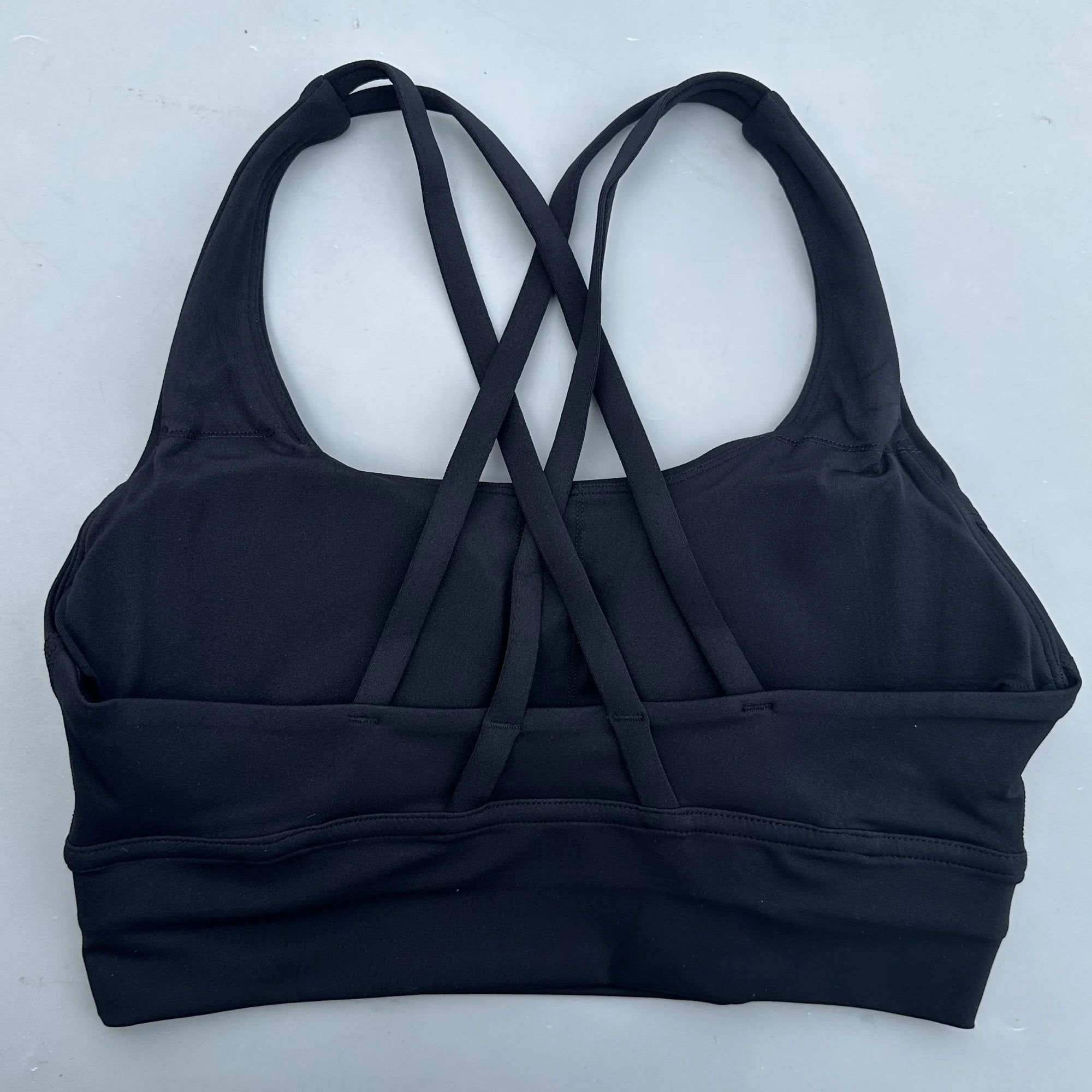VYRENA Cross-Back Fitness Bra — Shockproof High-Strength Gym Sports Top