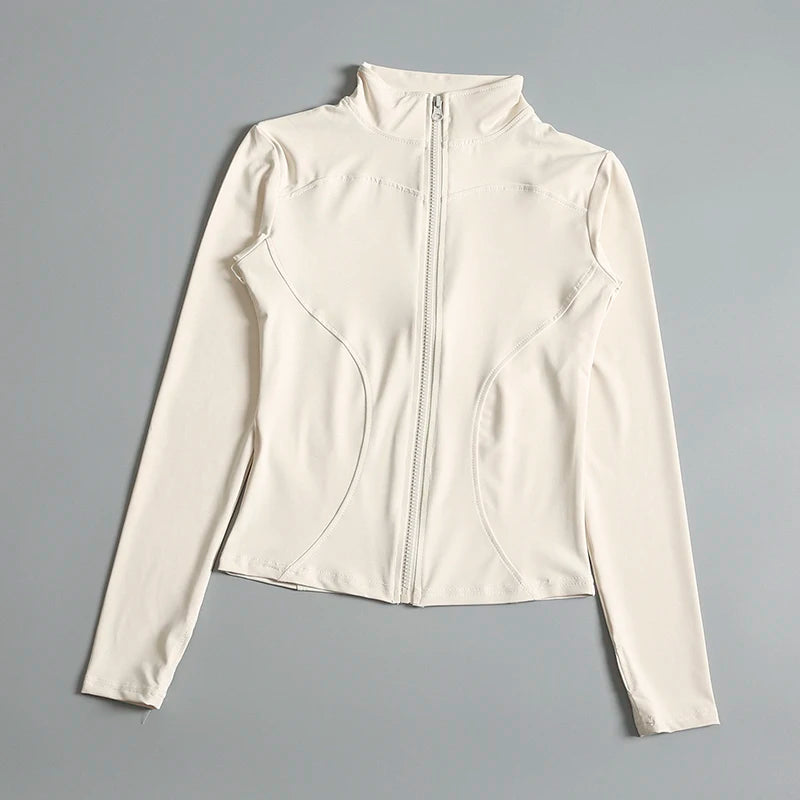 VYRENA Zip Sports Jacket | Women's Long Sleeve Gym Top