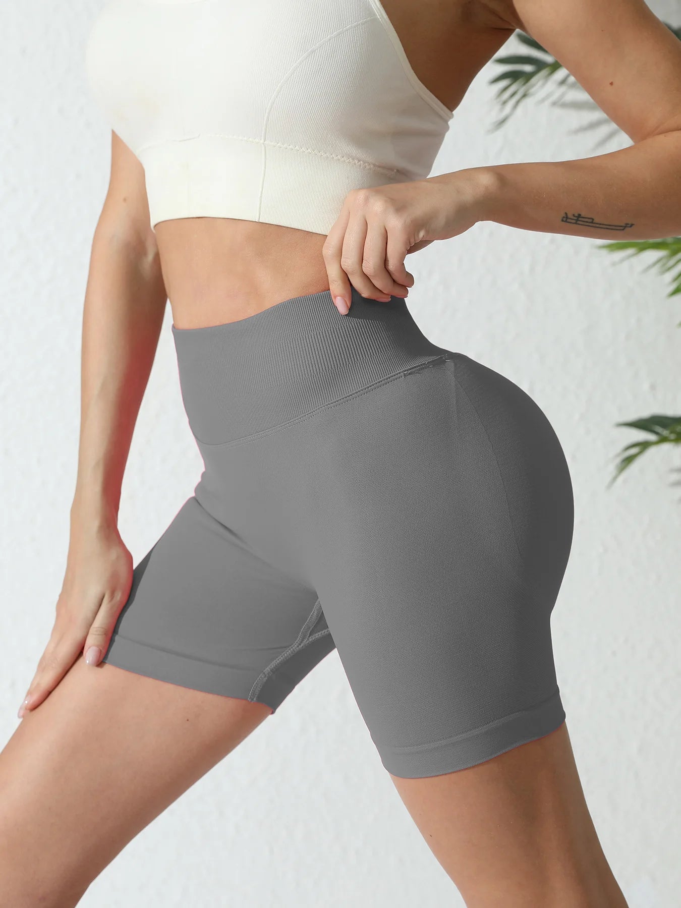 VYRENA Lift Shorts — High-Waist Seamless Yoga Shorts