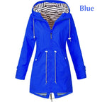 VYRENA Waterproof Hooded Windbreaker | Women's Sports Zip Jacket