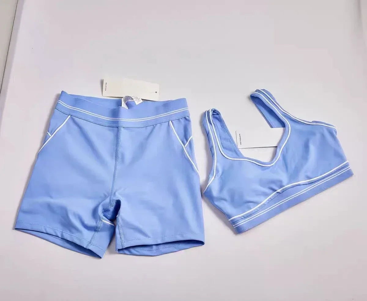 VYRENA Elite Tracksuit — High Elasticity Gym Bra & Running Shorts