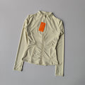 VYRENA Slim Zip Gym Jacket | Women's Long Sleeve Workout Cardigan