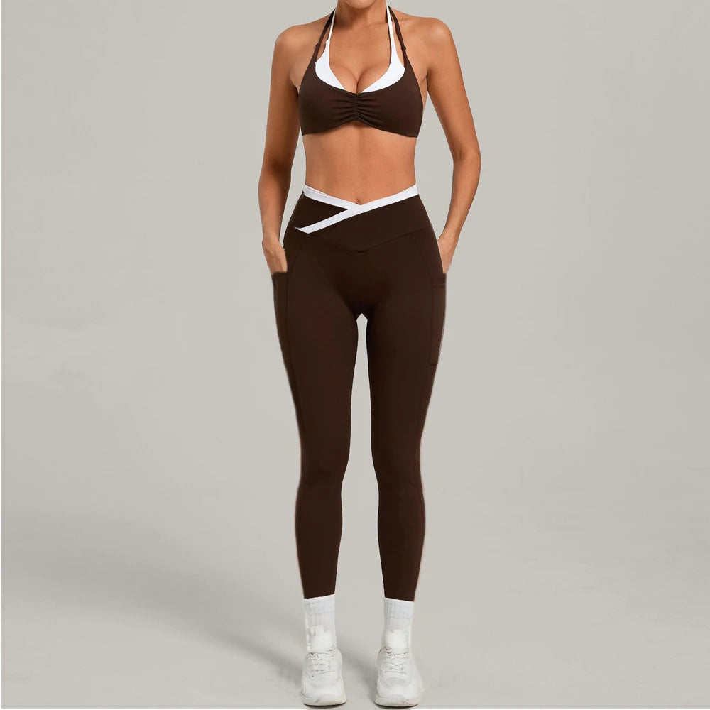 VYRENA Gym Tracksuit — 2-Piece Sports Bra & High-Waist Leggings