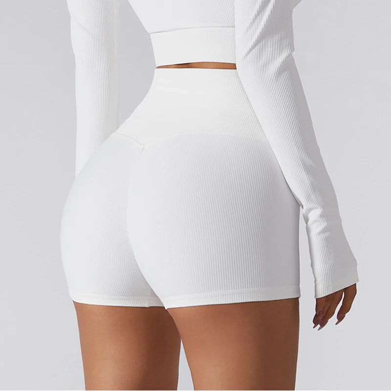 VYRENA Studio Set — Seamless Sports Bra, Crop Top & Leggings