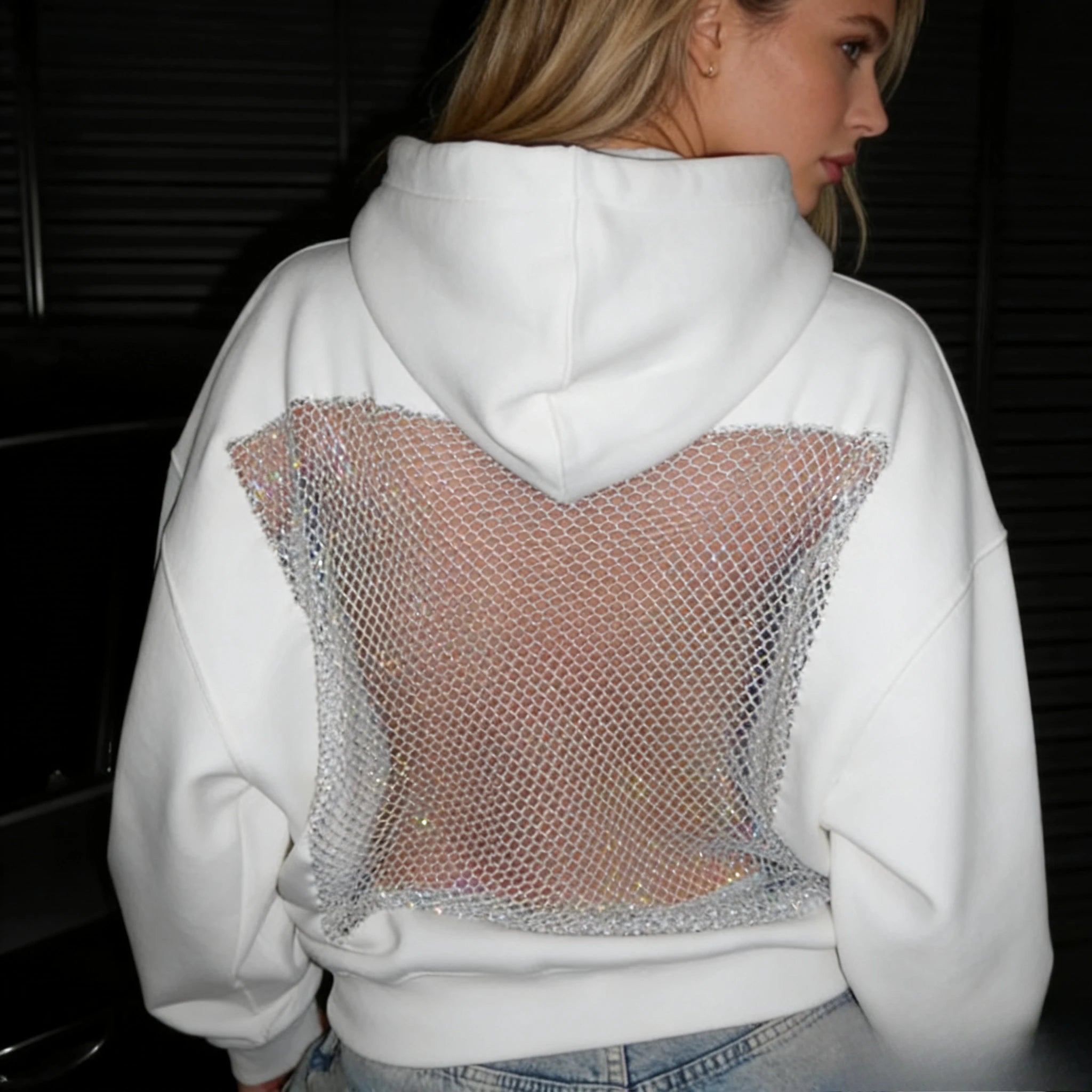 VYRENA Hollow Out Hoodie — Women's Backless Autumn Fashion Top