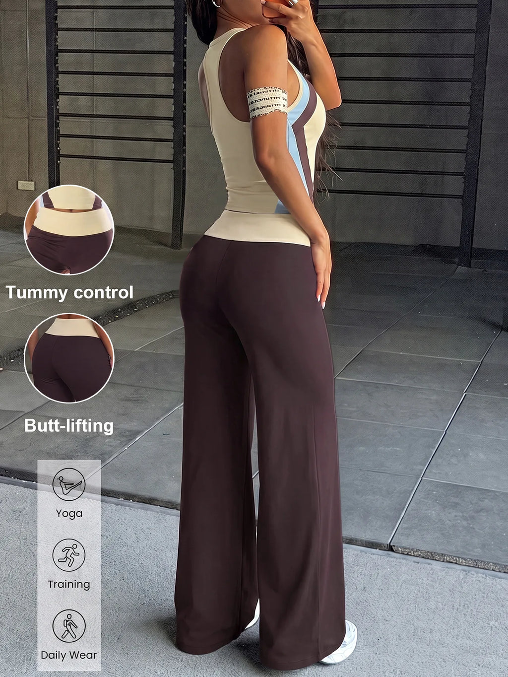 VYRENA Halter Yoga Set — Shockproof Bra & Butt Lift Pants