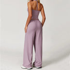 VYRENA Yoga Pants Set — 2-Piece High-Waist Gym Tracksuit