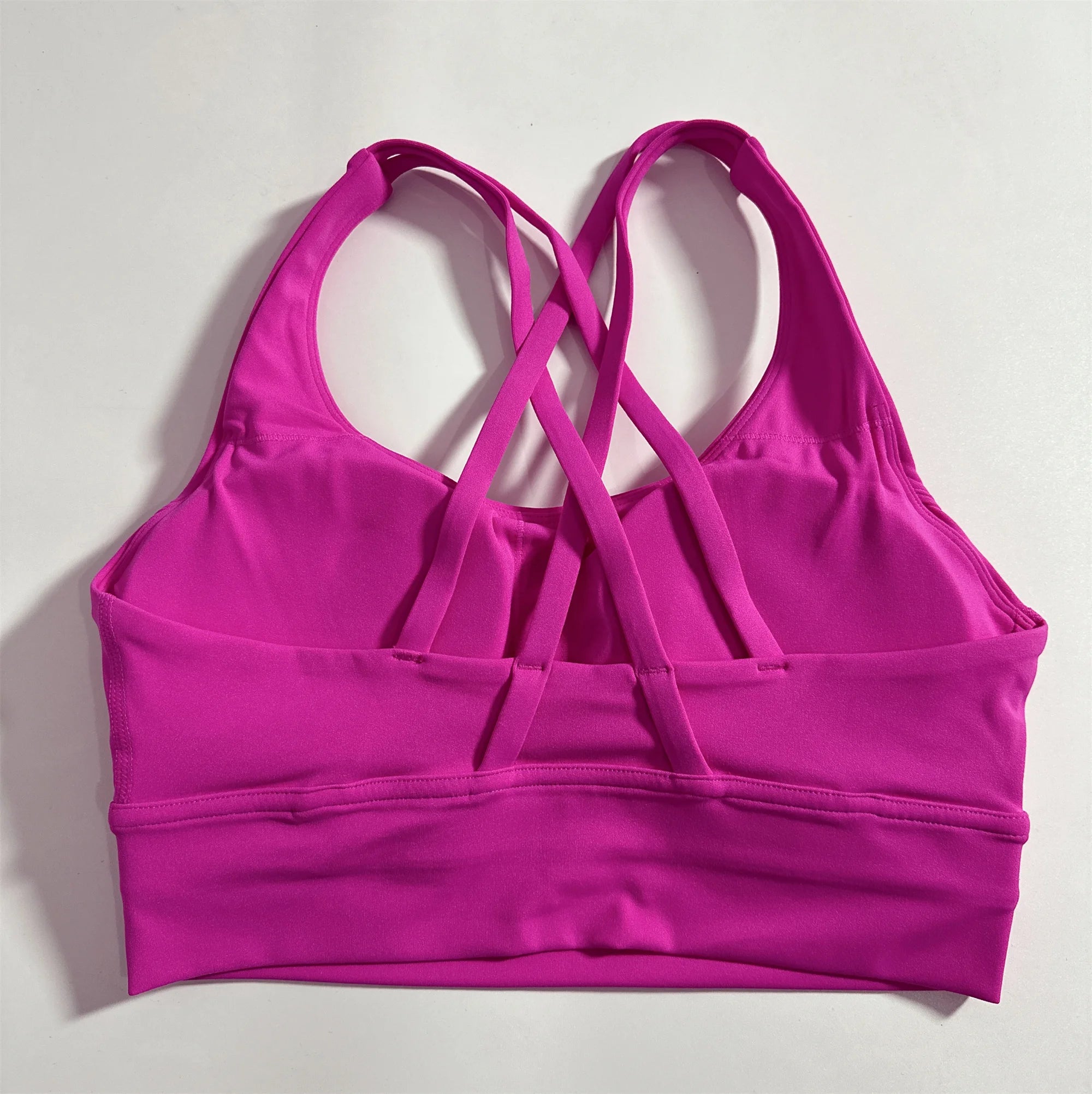 VYRENA Cross-Back Fitness Bra — Shockproof High-Strength Gym Sports Top