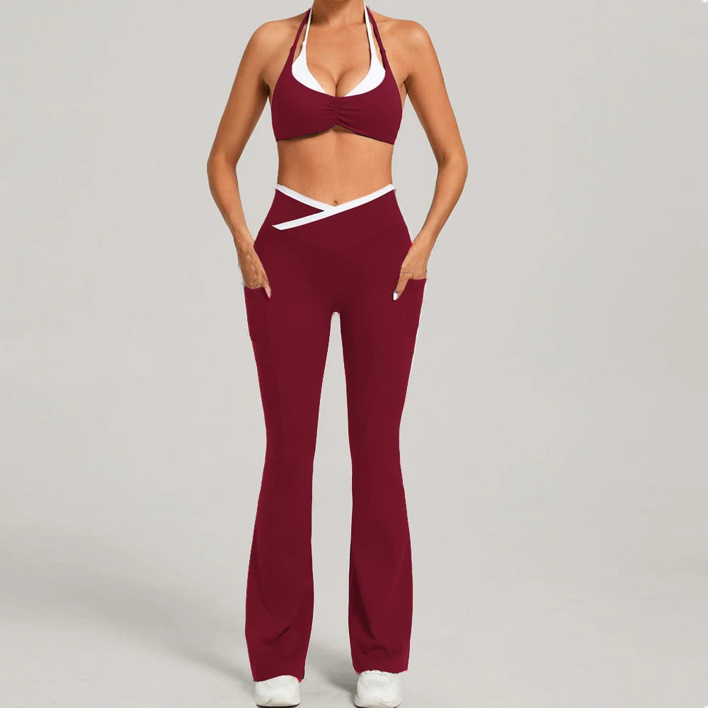 VYRENA Gym Tracksuit — 2-Piece Sports Bra & High-Waist Leggings