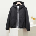 VYRENA Hooded Windbreaker Coat | Women's Spring Autumn Jacket