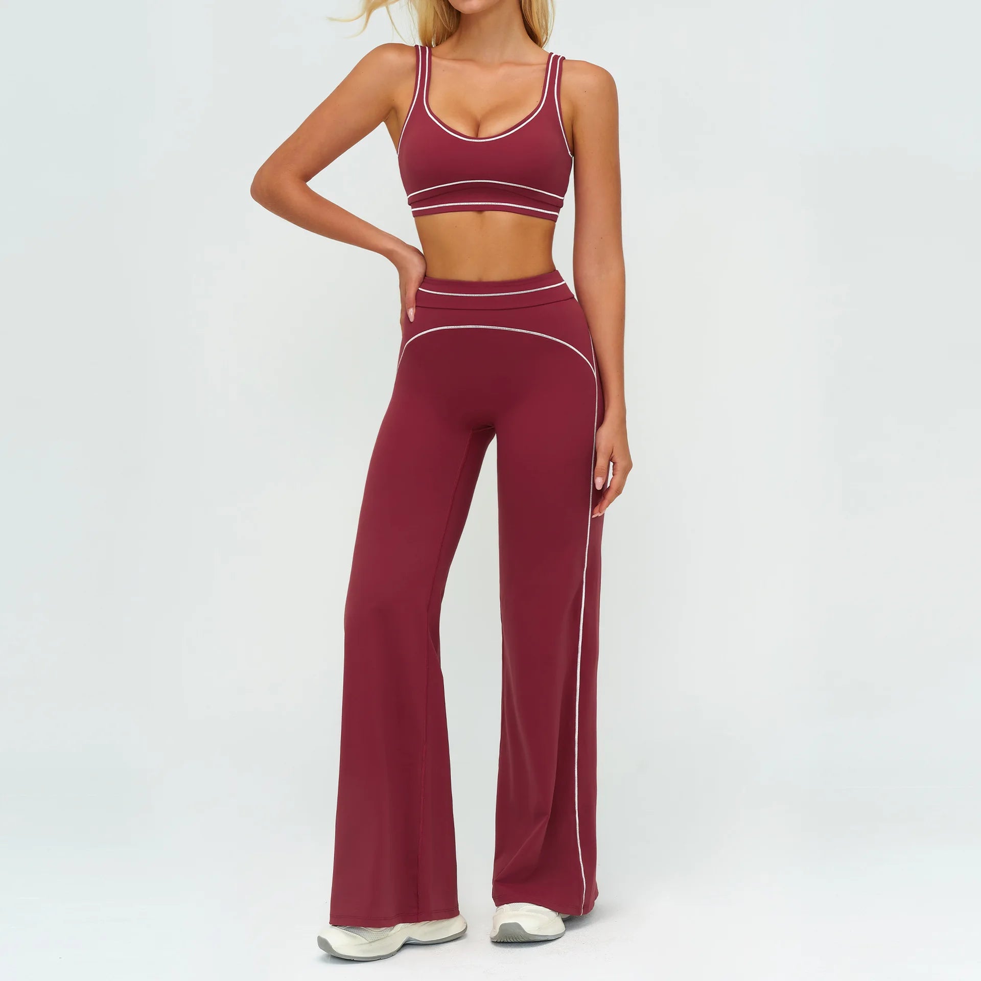 VYRENA Fitness Yoga Set — 2-Piece Push-Up Bra & Leggings