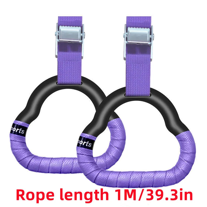 Gymnastic Rings with Adjustable Straps - Pull-Up & Bodyweight Training