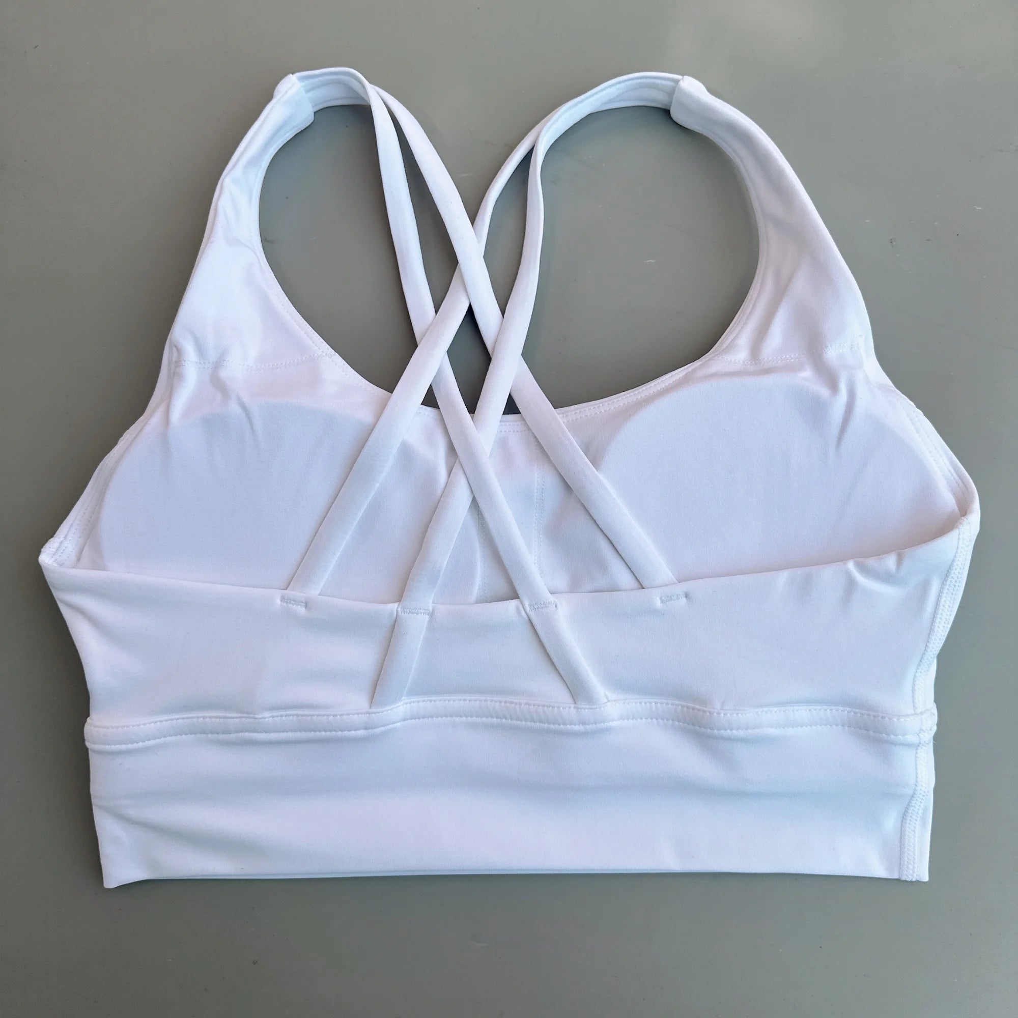 VYRENA Cross-Back Fitness Bra — Shockproof High-Strength Gym Sports Top