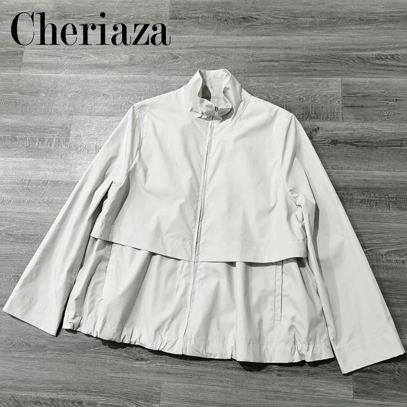 VYRENA Cropped Windbreaker Jacket | Women's Short Sports Coat