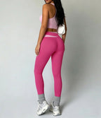 VYRENA Breathable Yoga Set — Women's Sports Bra & High-Waist Leggings