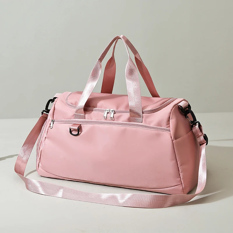 Gym Duffel Bag with Wet/Dry Compartment - Training Bag for Women & Men