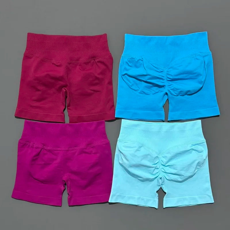 VYRENA Push-Up Shorts — High-Waist Butt Lift Gym Shorts